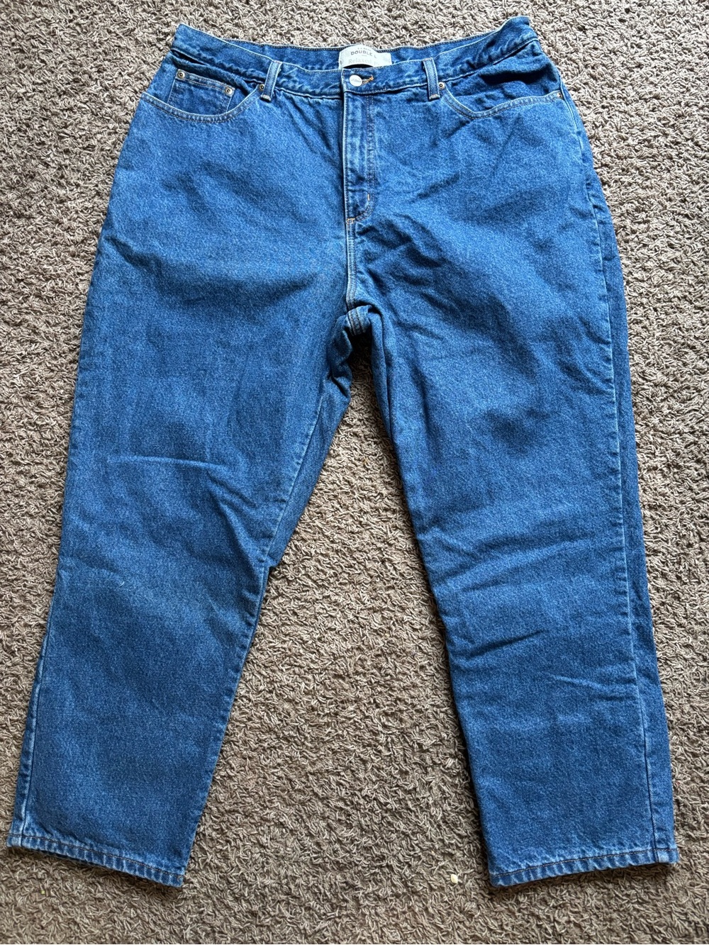 L.L. Bean double L flannel lined womens Relaxed Blue Denim Jeans